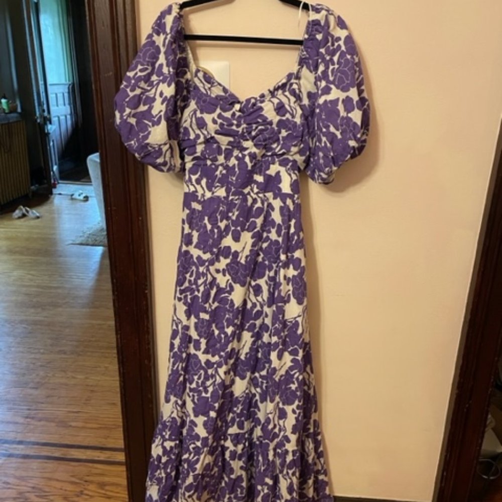 English factory Purple Floral Dress